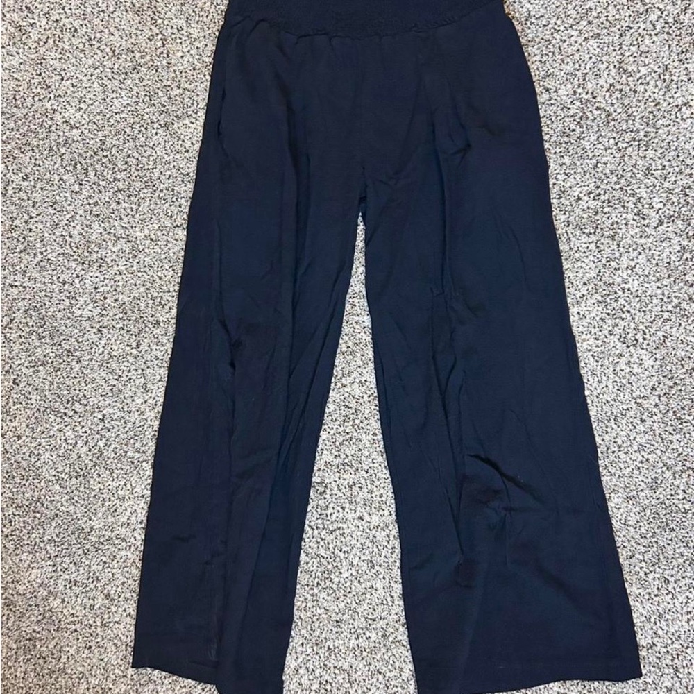 Women's Black Wide-Leg Pants